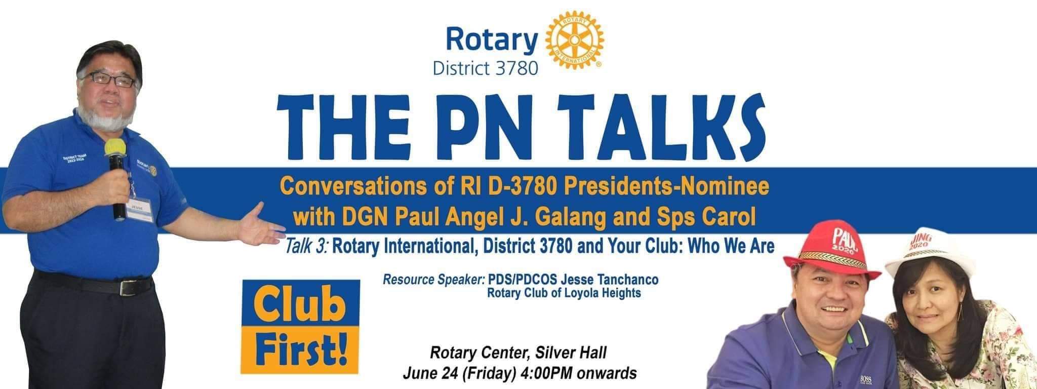 PN Talks Series #3: Conversations with RID-3780 President Nominees 2023-2024
