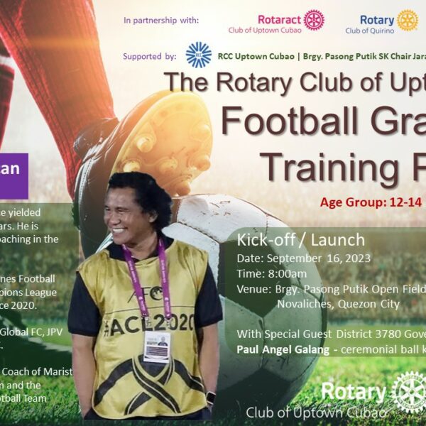 RCUC Kicks-off Grassroots Football Training Program