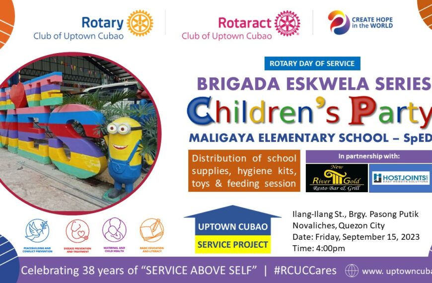 #BrigadaEskwela: Children’s Party at Maligaya Elementary School – Special Education (SpED)