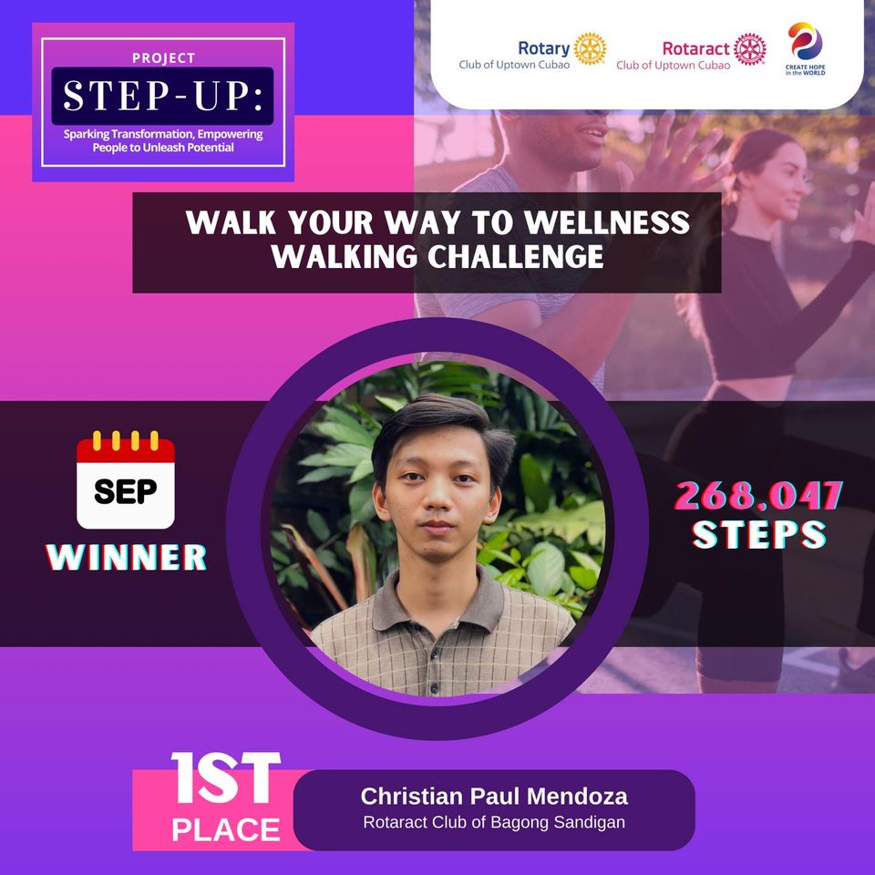 Announcing the September 2023 Winners of Project STEP-UP Wellness Challenge