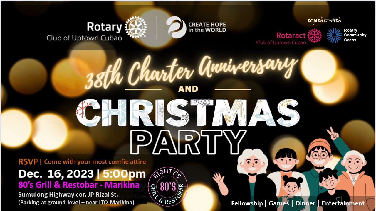 RCUC 38th Charter Anniversary & Christmas Party 2023